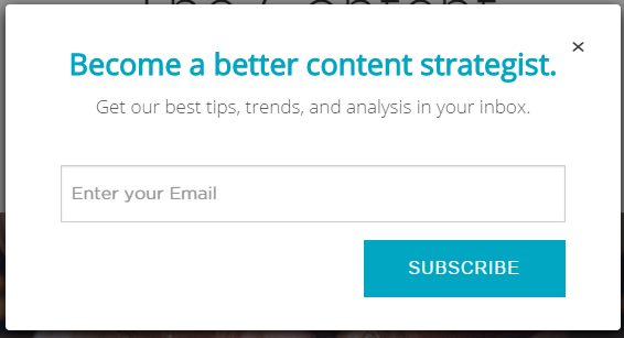 contently email capture