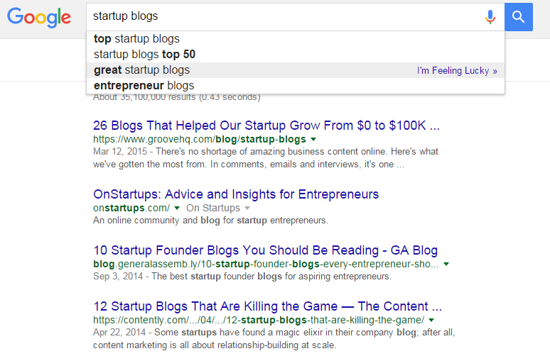 startup blogs
