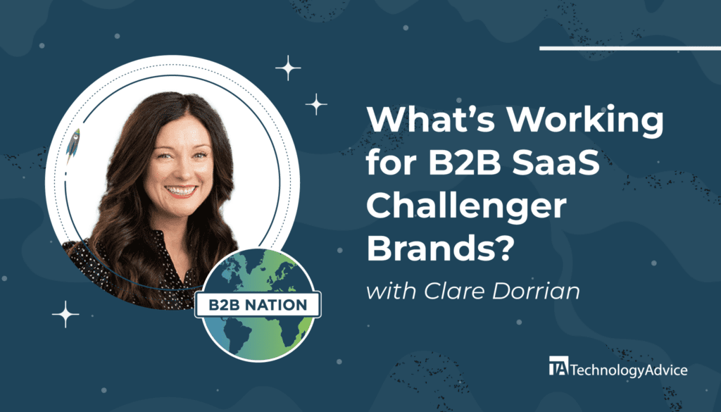 Clare Dorrian of SugarCRM talks about marketing a SaaS challenger brand on B2B Nation.