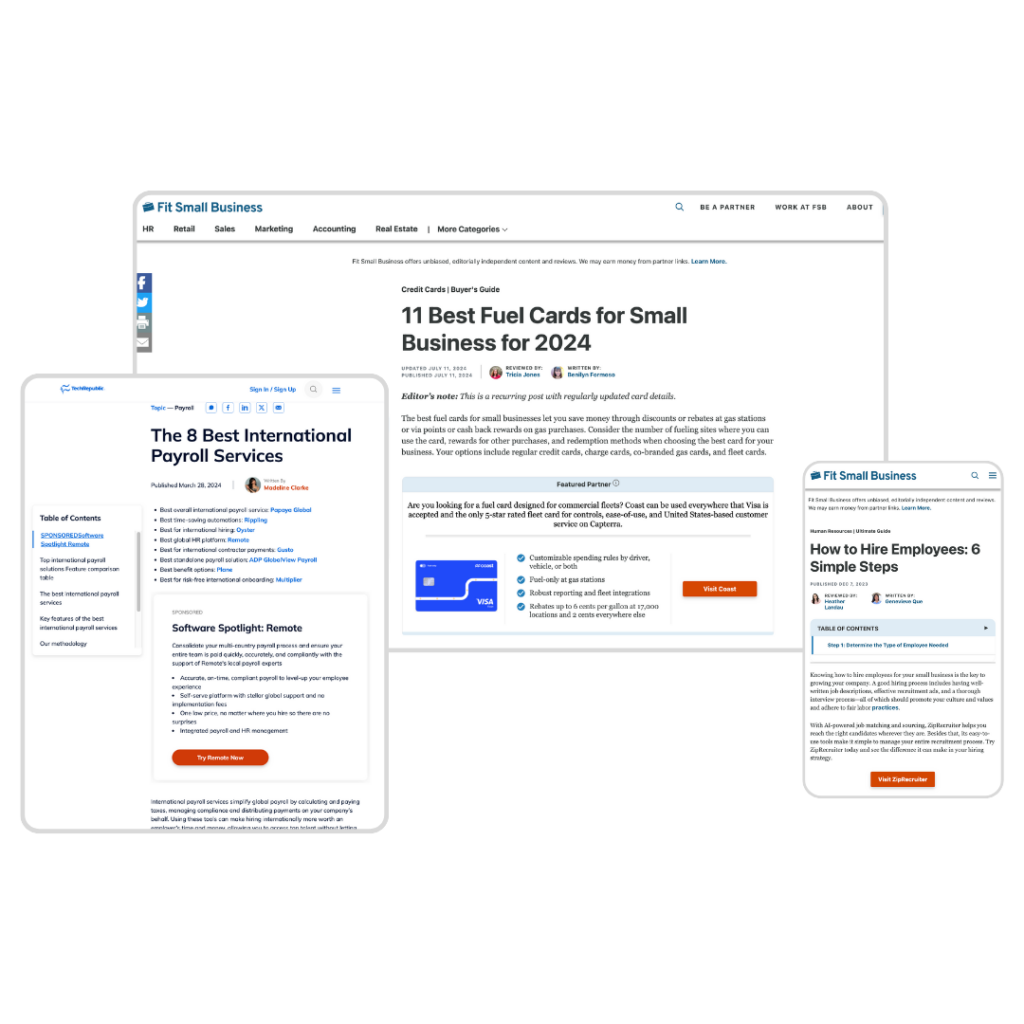 sample affiliate sponsorships